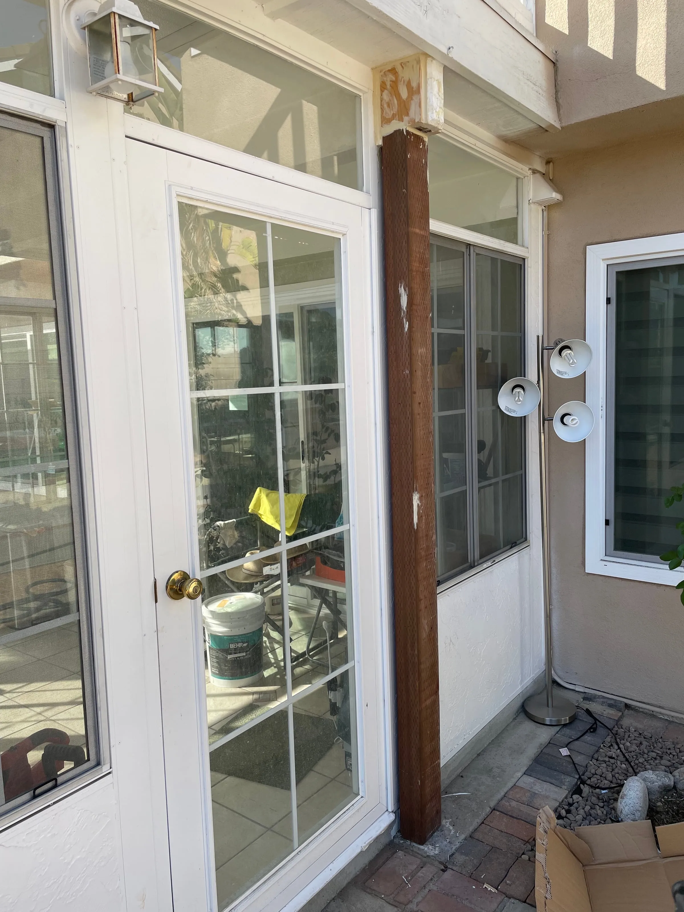 施工中 — 新立柱替换