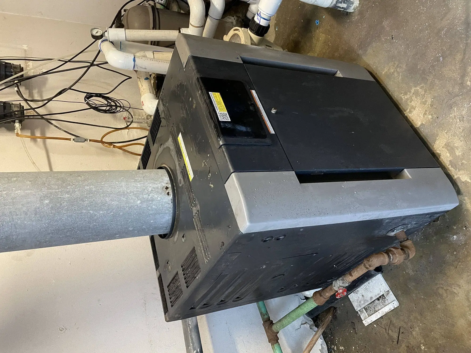 泳池加热炉换热器更换